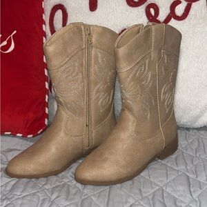 Sugar Beige Ankle cowboy Boots